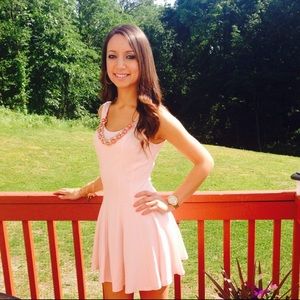Baby pink sun dress